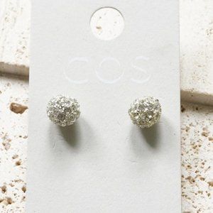 COS Crystal Ball Studs Earrings